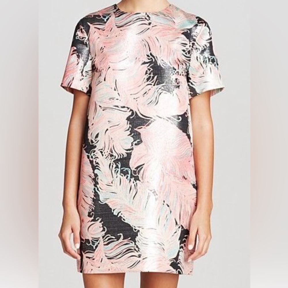 Kate Spade cocktail feather shift dress